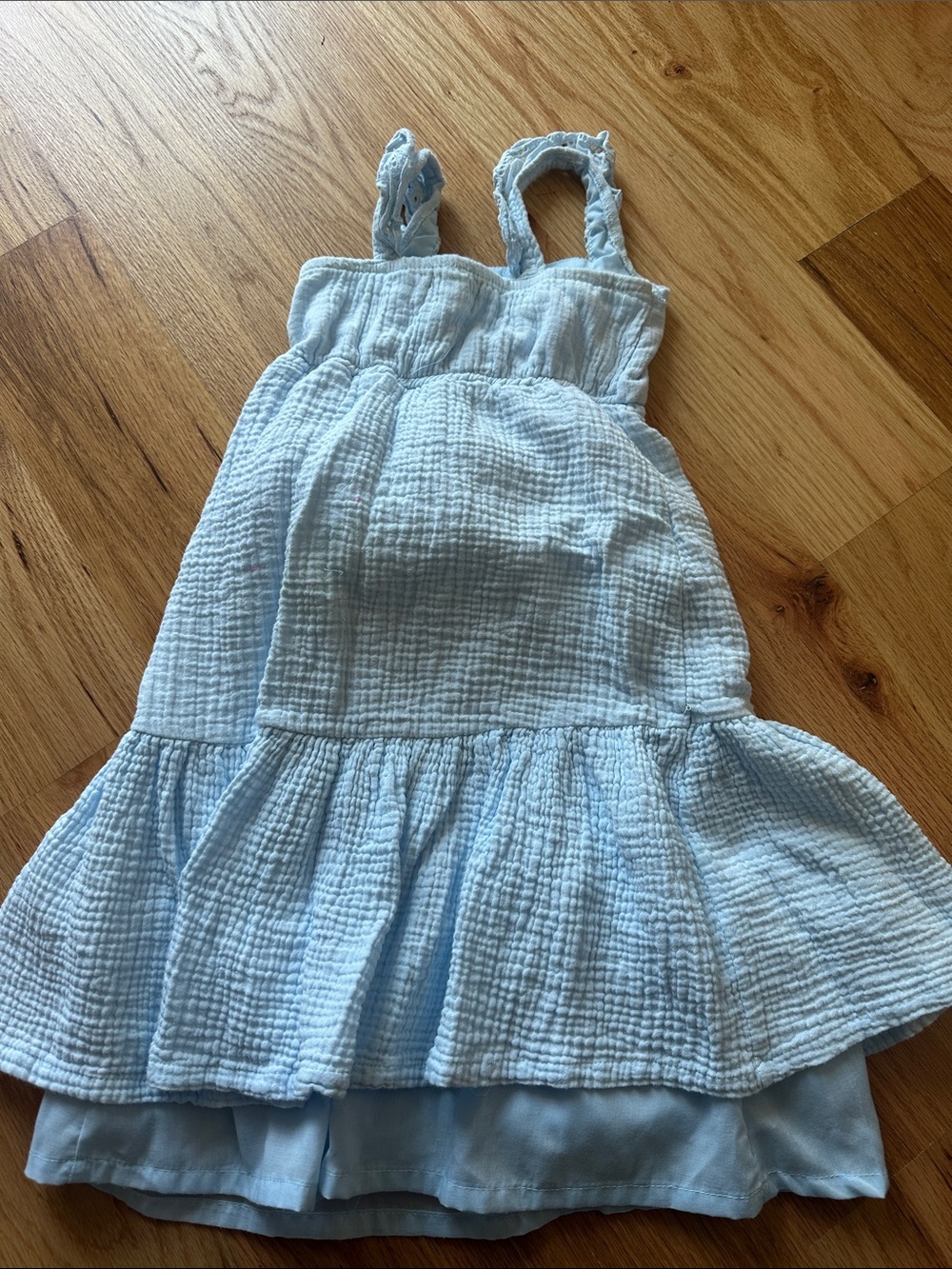 btween Light Blue Ruffle-Trim Sundress - Picture 2 of 6